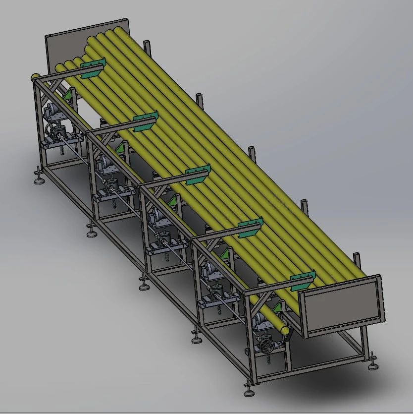 【工程机械】全自动管材上料机3D数模图纸 Solidworks18设计