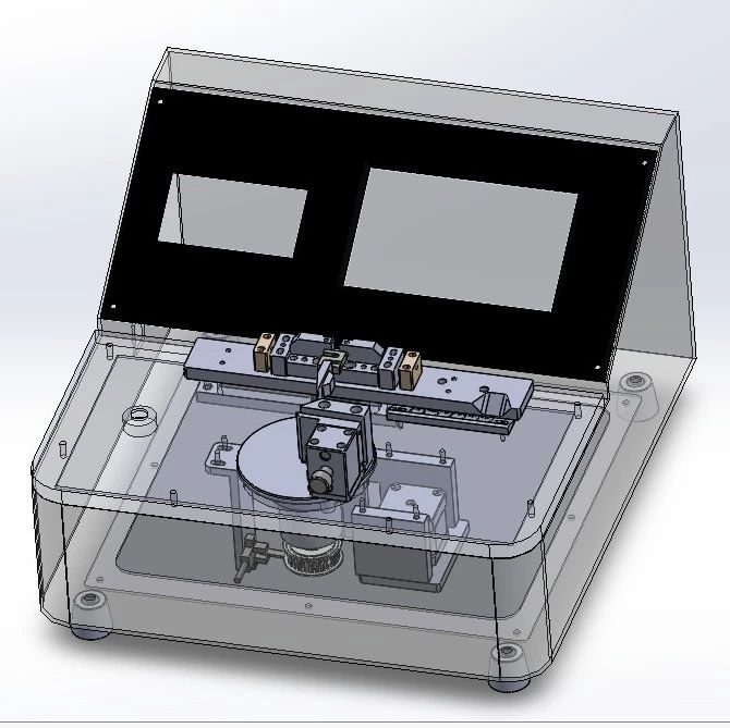 【非标数模】复合材料的弯曲硬挺度测试3D数模图纸 Solidworks22设计