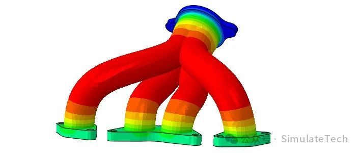 Abaqus 分析实例(5) - 排气歧管中的导热、对流和辐射传热