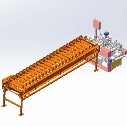 【非标数模】自动唰涂生产线设备3D数模图纸 Solidworks17设计