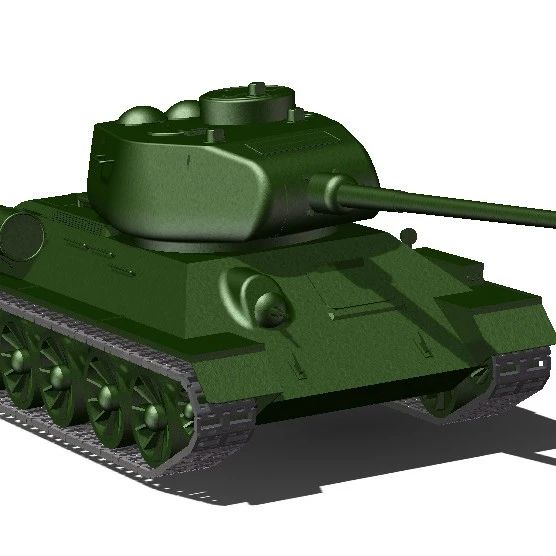 【武器模型】T34重型坦克简易模型3D图纸 Solidworks设计