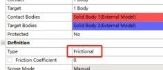 ansys仿真之摩擦关系