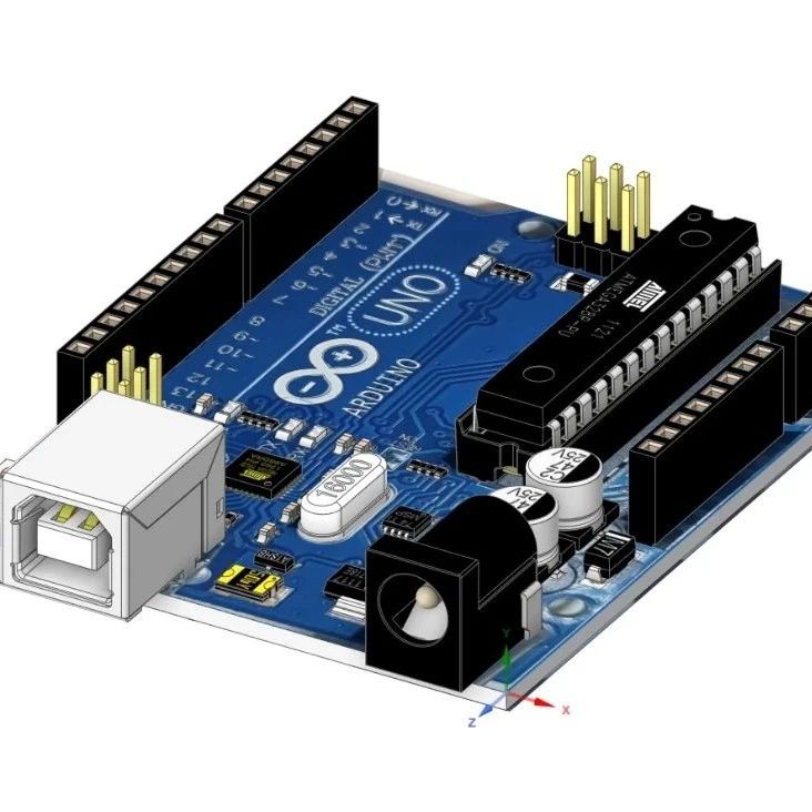 【工程机械】Arduino Uno R3嵌入式开发板3D数模图纸 scdoc stp格式