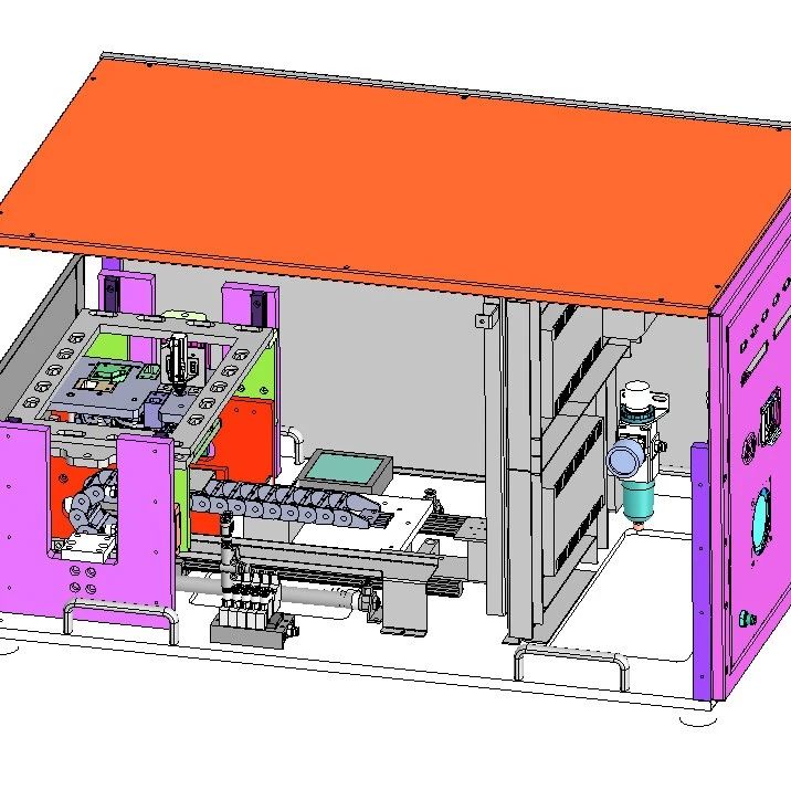 【非标数模】主板测试机3D数模图纸 Solidworks21设计