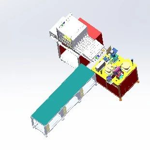 【非标数模】插件自动化组装生产线3D数模图纸 Solidworks17设计