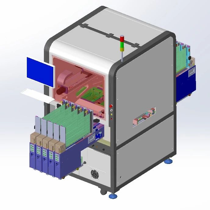 【非标数模】异形插件机3D数模图纸 Solidworks21设计