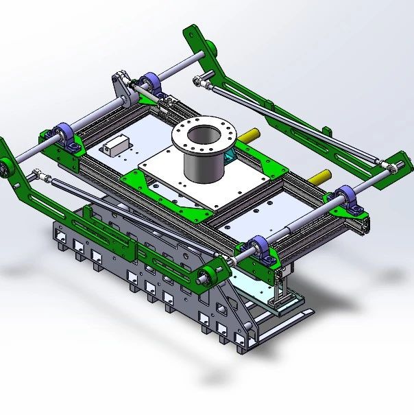 【非标数模】连杆夹爪3D数模图纸 Solidworks设计