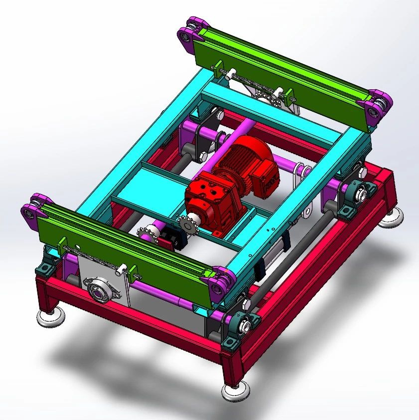 【非标数模】连杆顶升设计3D数模图纸 Solidworks设计