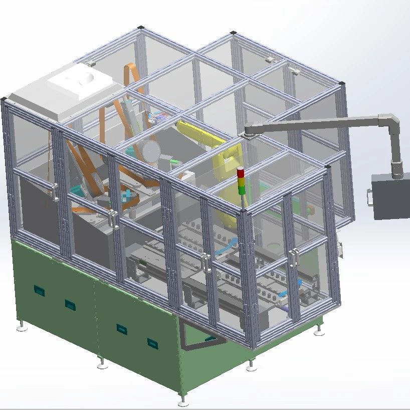 【非标数模】压铸件机器人抛光机3D数模图纸 Solidworks设计