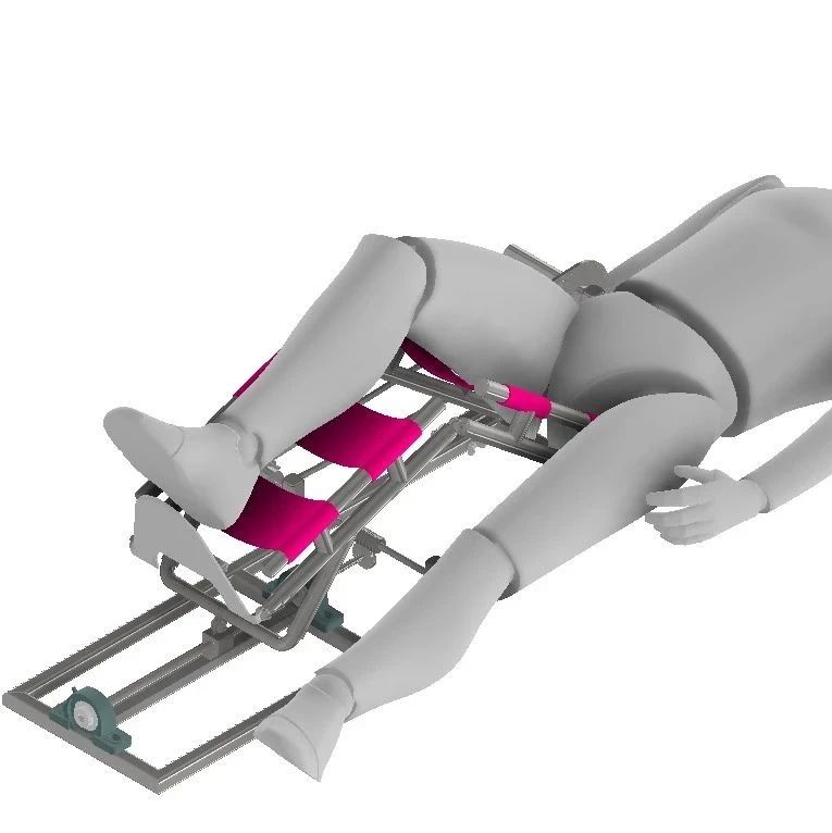 【医疗器械】maquina膝关节康复机3D数模图纸 STP格式