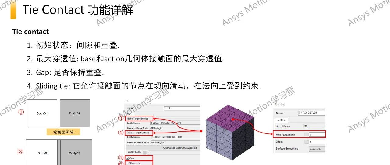 Ansys Motion基础教程：Tie contact功能详解