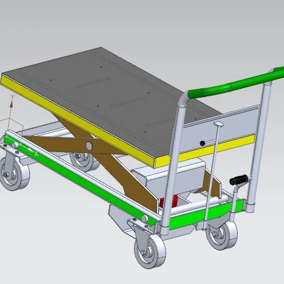 【工程机械】Mold Transport Cart模具运输车3D数模图纸 UG设计