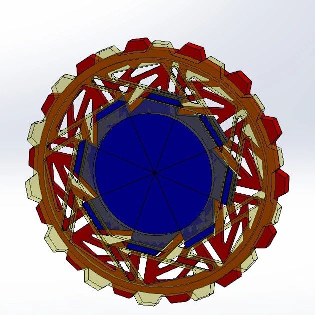 【精巧机构】Sliders Fidget Iris虹膜开合机构3D数模图纸 