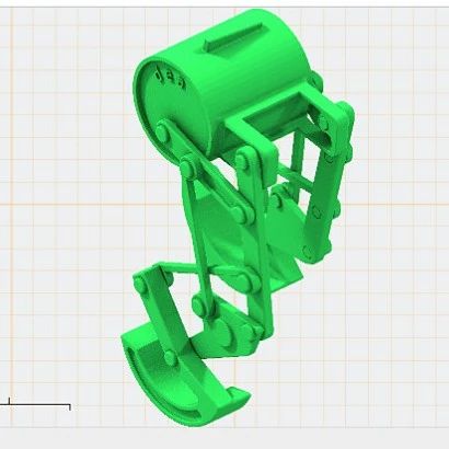 【精巧机构】walking简易行走连杆结构3D图纸 IGS格式