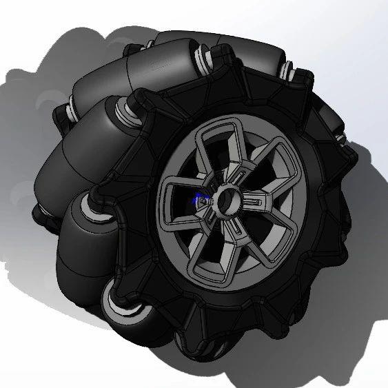 【工程机械】Omnidirectional Mecanum麦克纳姆轮3D数模图纸