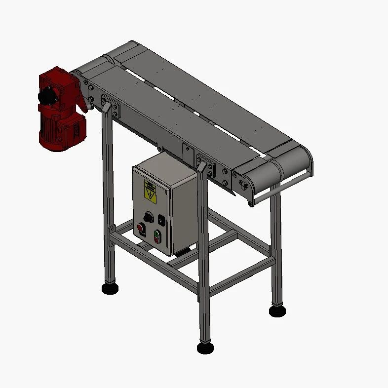 【工程机械】Conveyor belt用于检查的输送带3D图纸 STP格式