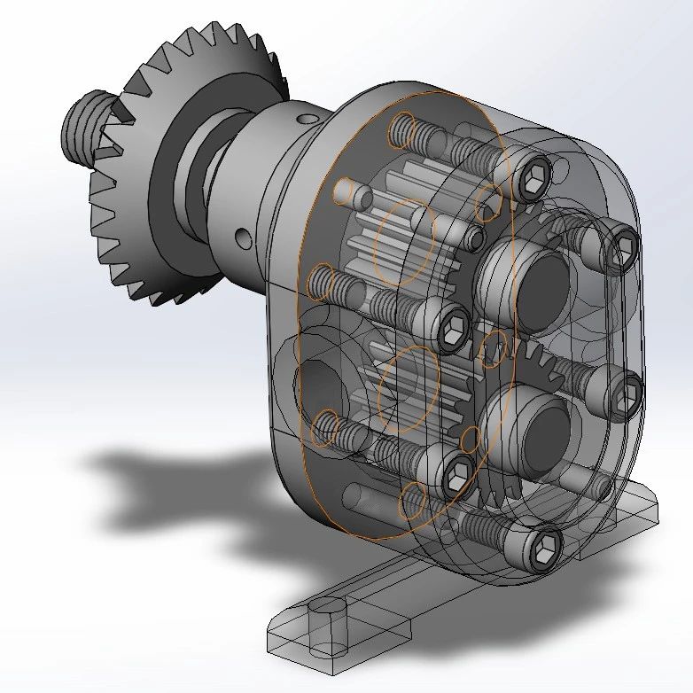 【泵缸阀杆】齿轮泵简易模型3D图纸 Solidworks11设计