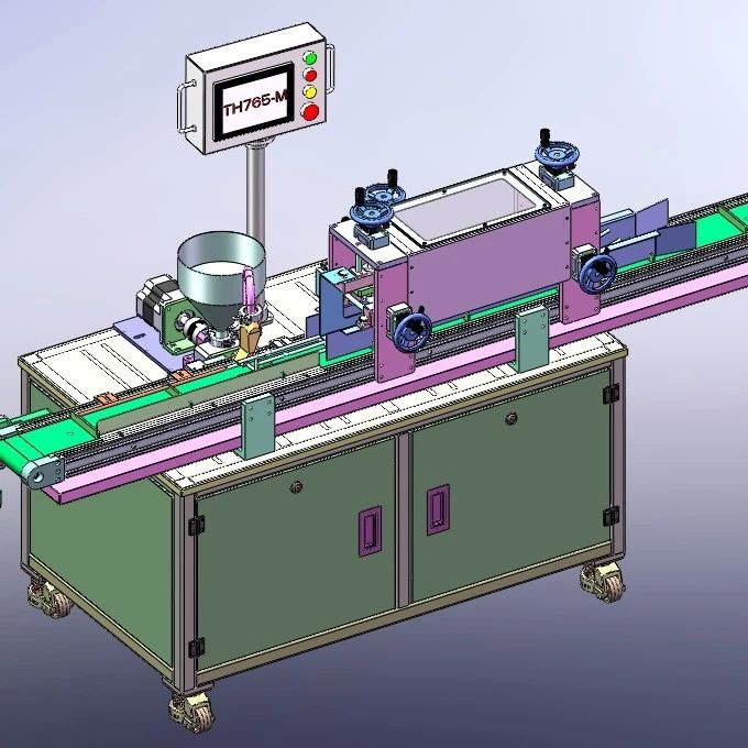 【非标数模】The cake cutter蛋糕分切机3D数模图纸 Solidworks设计