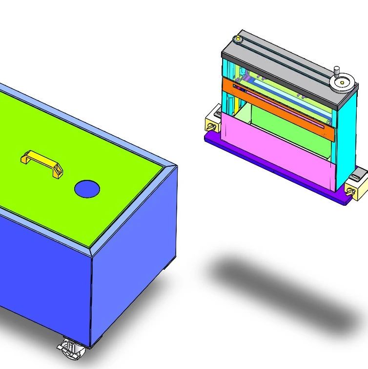 【非标数模】冲压薄板材喷油装置3D数模图纸 Solidworks18设计