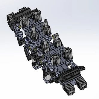 【非标数模】空调排水管组装压合设备3D图纸 Solidworks17设计