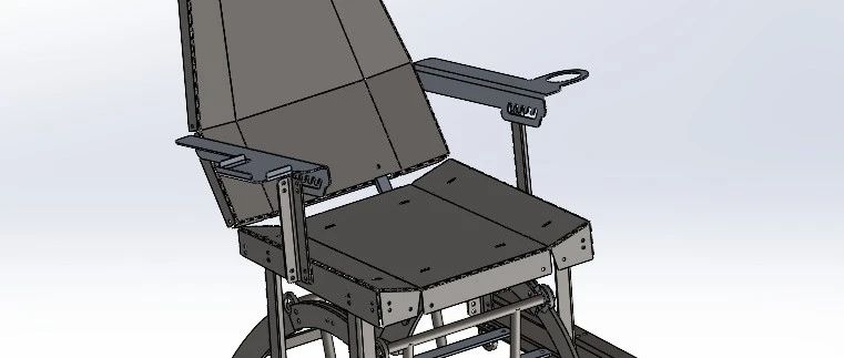 【生活艺术】rocking-chair钣金摇椅结构3D图纸 Solidworks设计