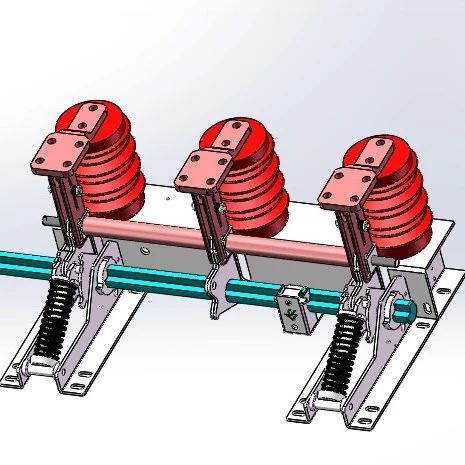 【工程机械】BBS20中高压接地开关3D图纸 STEP格式