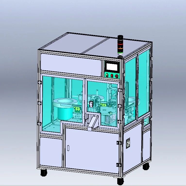 【非标数模】接线板装配锁螺丝机3D数模图纸 Solidworks22设计