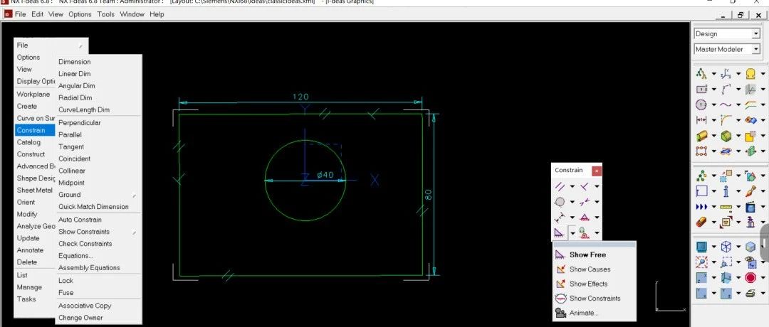 SDRC I-DEAS 三维建模引擎GEOMOD和约束求解器VGX