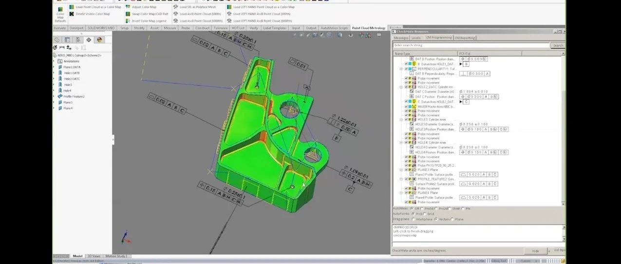 SolidWorks MBD and CMM Programming