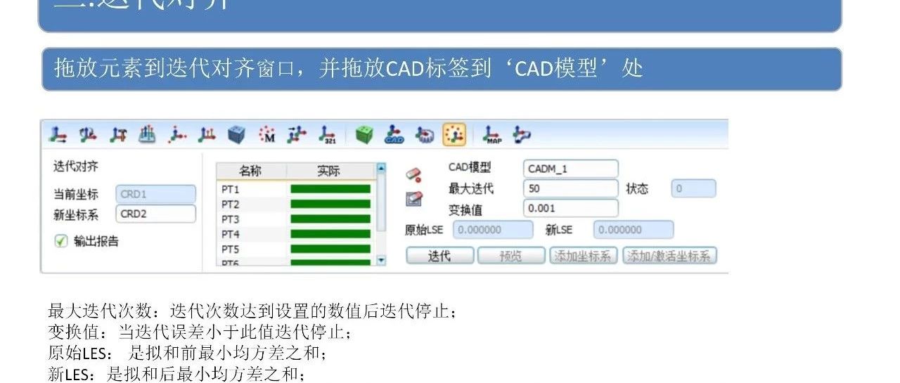 RationalDMIS 迭代对齐