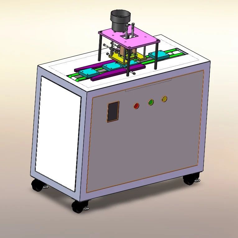 【非标数模】非标冲针组装机设备3D模型图纸 Solidworks设计