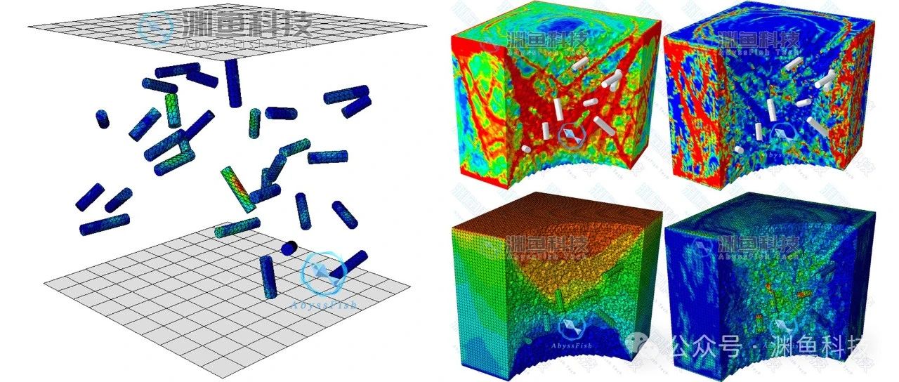 ABAQUS纤维混凝土冲击破坏三维模型