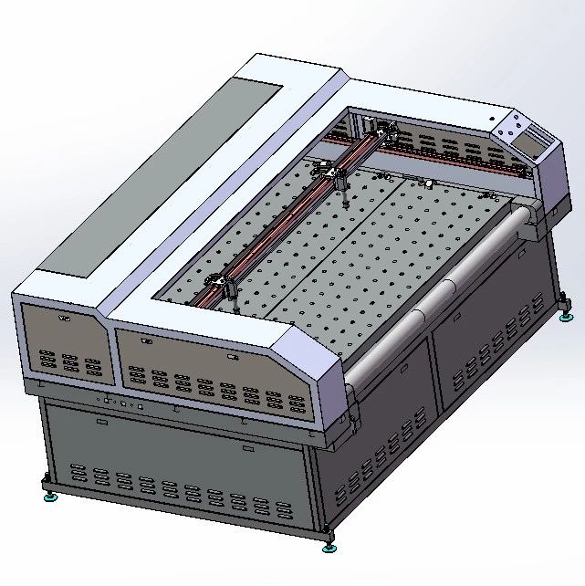 【工程机械】CNC数控小功率碳纤维切割机3D图纸 x_t格式