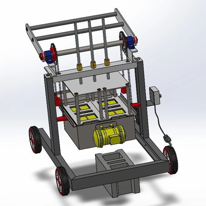 【工程机械】Manual Brick Making Machine手动制砖机3D数模图纸