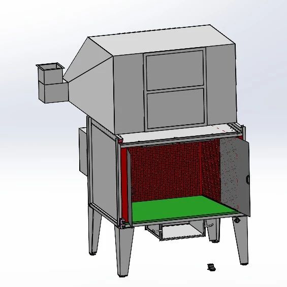 【工程机械】植绒喷胶台3D数模图纸 Solidworks20设计