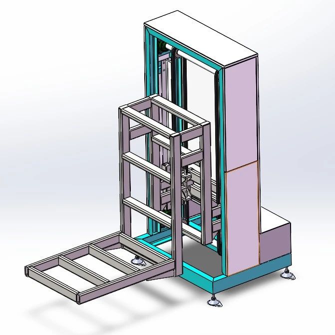 【工程机械】清洗升降机3D数模图纸 Solidworks18设计