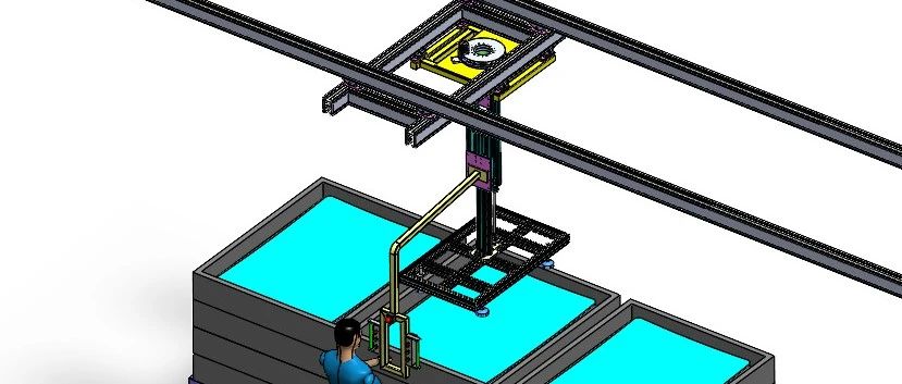 【工程机械】天窗搬运机械手3D数模图纸 Solidworks20设计