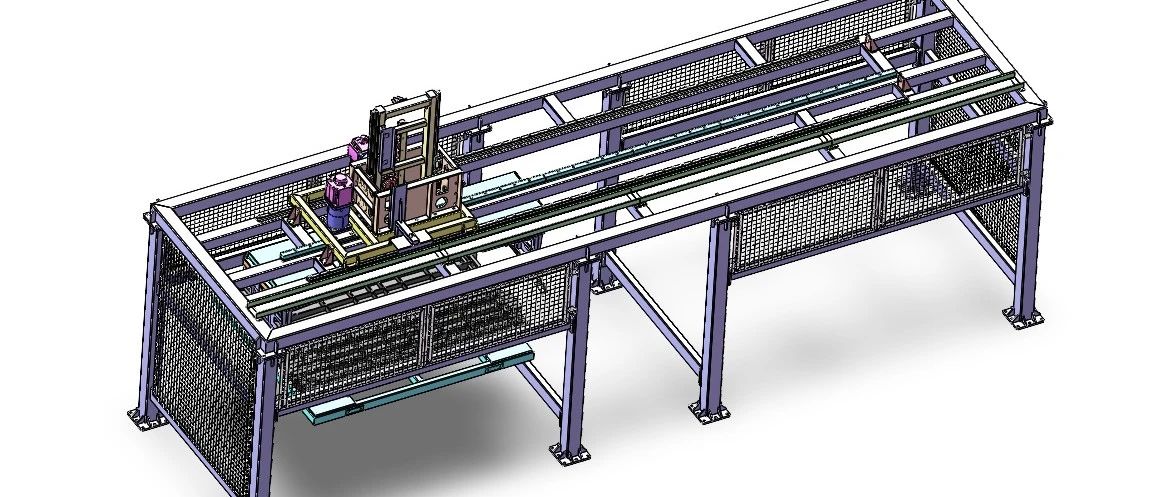 【非标数模】高速移栽机械手3D数模图纸 Solidworks20设计