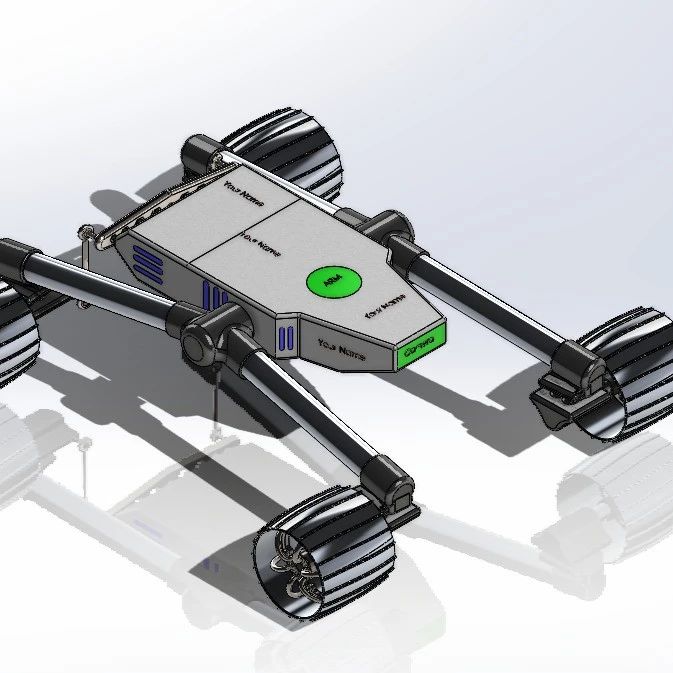 【其他车型】Mars Rover Prototype火星车原型结构3D图纸 STP格式