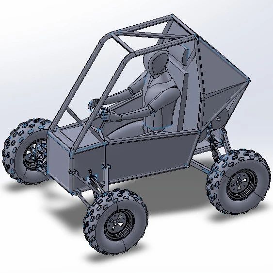 【卡丁赛车】巴哈（BAJA）赛车钢管车结构3D图纸 STEP格式