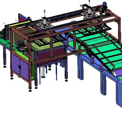 【非标数模】岩棉上料机3D数模图纸 Solidworks22设计