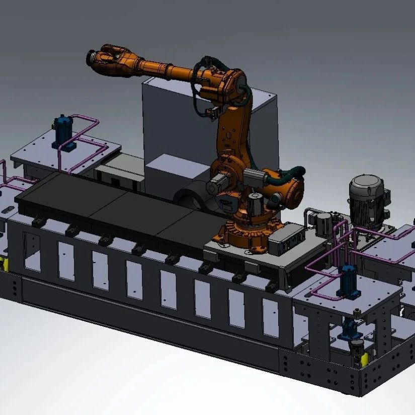 【工程机械】TX-86可充电式液压移动机器人平台3D图纸 Solidworks设计