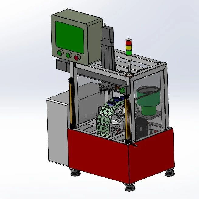 【非标数模】密封件压装工作站3D数模图纸 Solidworks17设计