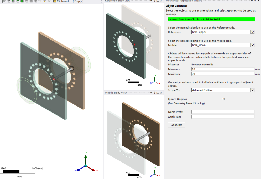 ANSYS Workbench中批量建立螺栓的方法+批量建立弹簧的方法的图7