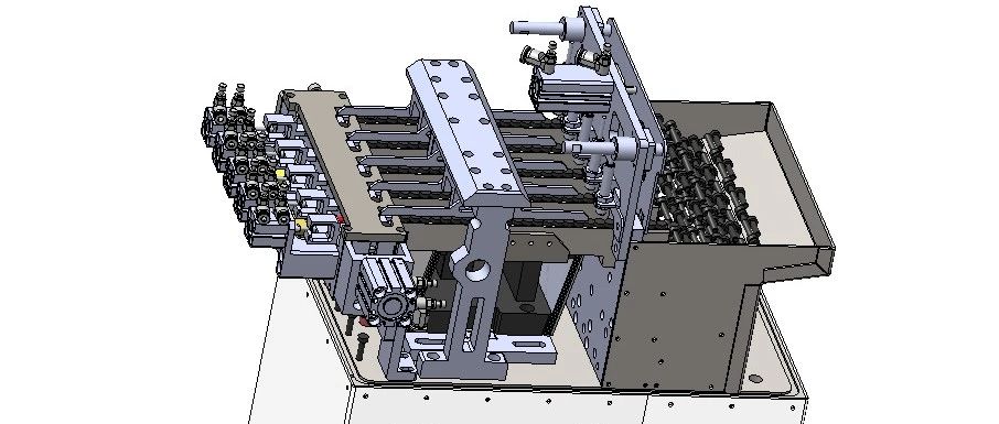 【非标数模】螺丝自动整列机设备3D数模图纸 Solidworks19设计