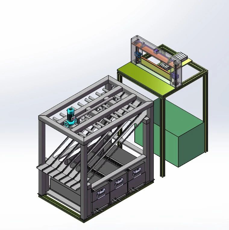 【非标数模】鲜切花分级装置3D数模图纸 Solidworks22设计