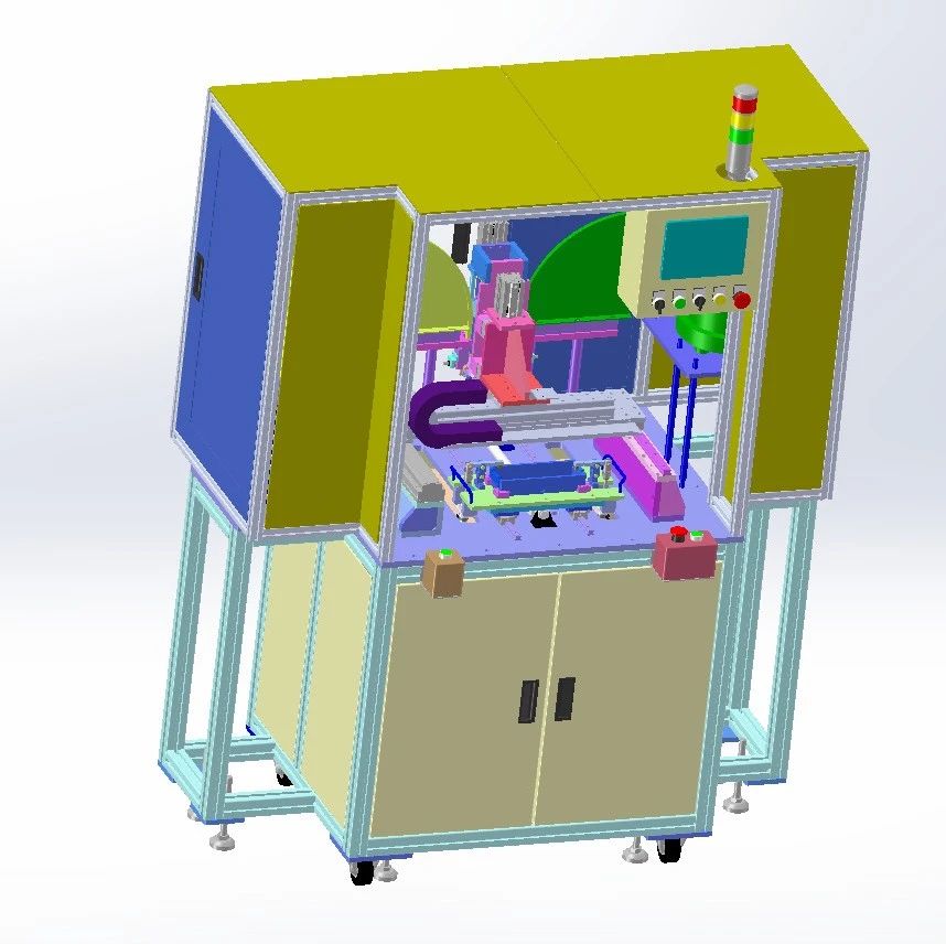 【非标数模】塑料件自动组装机3D数模图纸 Solidworks23设计