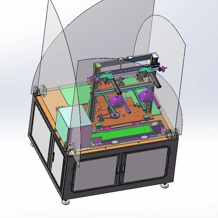 【非标数模】视觉检测万用平台3D数模图纸 x_t格式