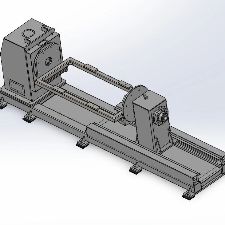 【工程机械】500KG机器人单轴变位机3D数模图纸 Solidworks20设计