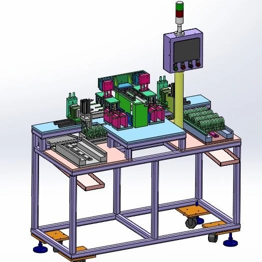 【非标数模】听筒组装机3D数模图纸 Solidworks23设计